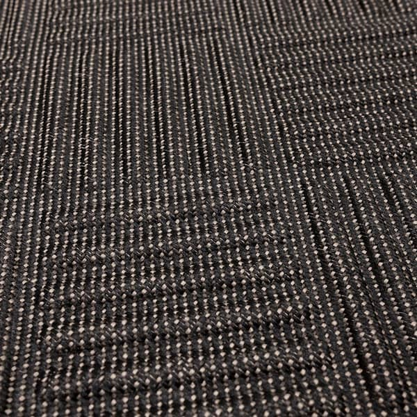 Mohawk Home Striped Utility Mat Charcoal Indoor/Outdoor 36 in. x 48 in. Utility Door Mat, Grey