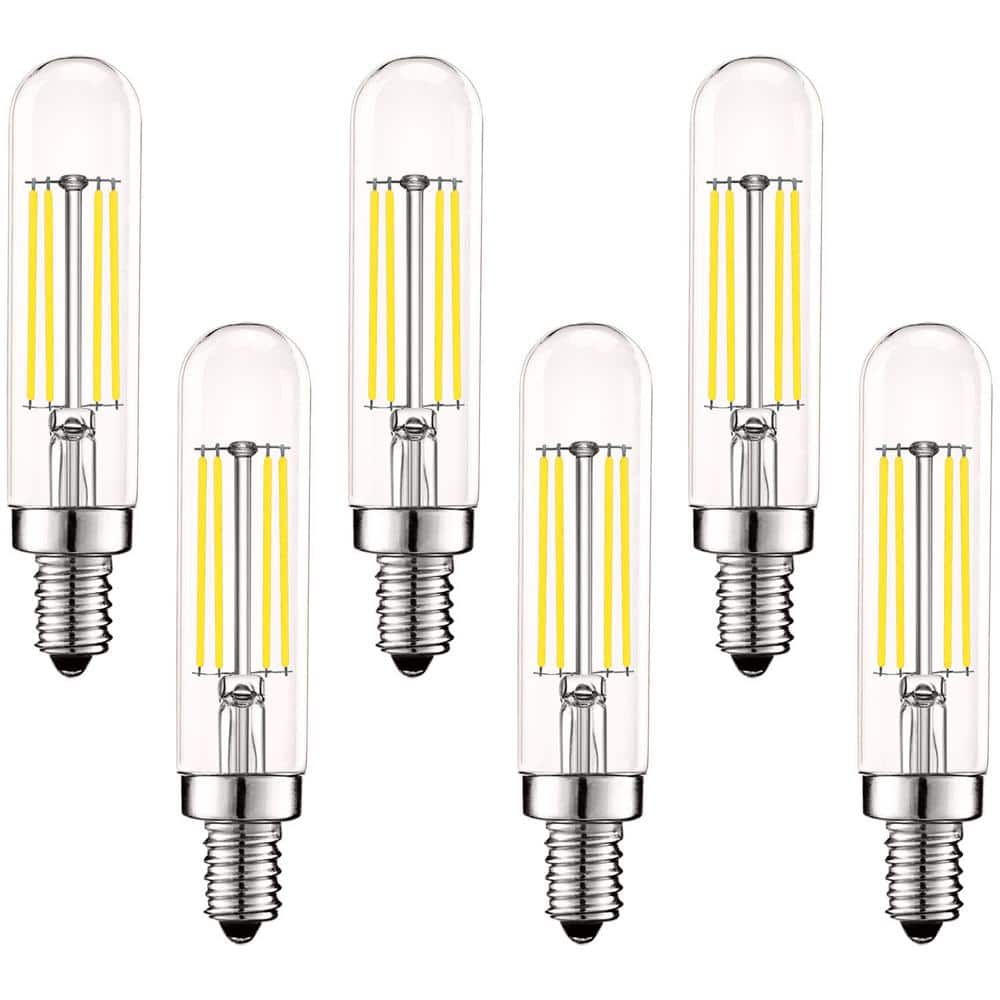 Bright White Dimmable LED Candelabra Light Bulbs 6-Pack