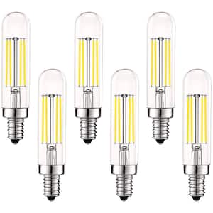 60-Watt Equivalent T6 T6.5 Dimmable Edison LED Light Bulbs 5-Watt UL Listed 5000K Bright White (6-Pack)