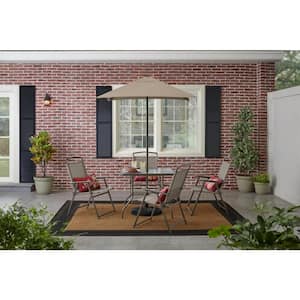Amberview 6-Piece Sling Folding Outdoor Dining Set with Umbrella