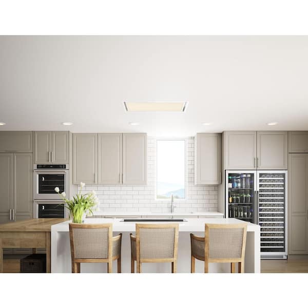 Zephyr Lux Glo 36 in. Island Range Hood with LED Lights in White