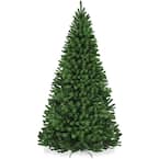 7.5 ft. Premium Unlit Spruce Artificial Christmas Tree w/Easy Assembly, Metal Hinges & Foldable Base