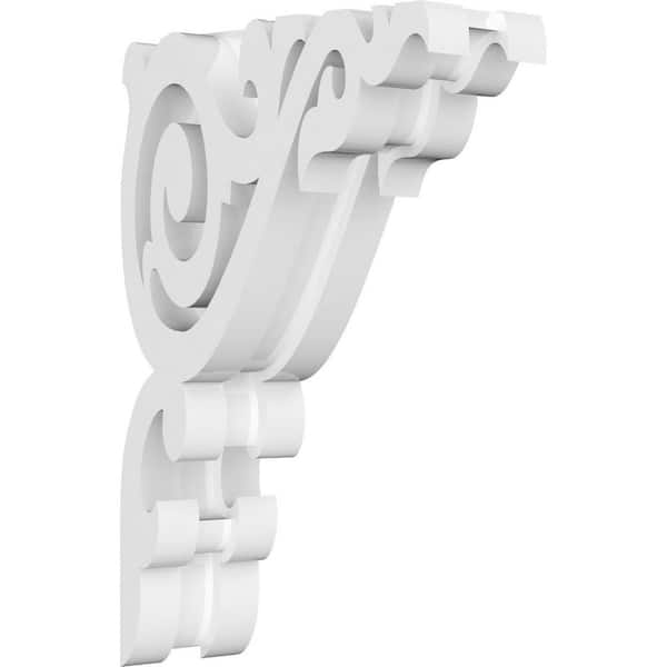 Ekena Millwork Baile 1.5 in. W x 7 in. H x 4.5 in. D Signature Urethane Polyurethane Corbel