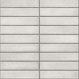 Midcentury Light Grey Modern Bricks Paper Strippable Roll (Covers 56.4 sq. ft.)