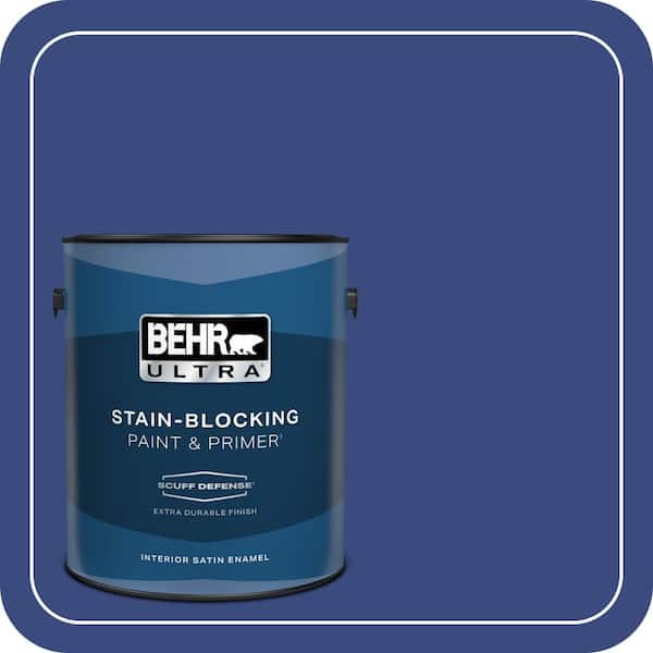 BEHR ULTRA 1 gal. #P530-7 Tanzanite Extra Durable Satin Enamel Interior Paint & Primer