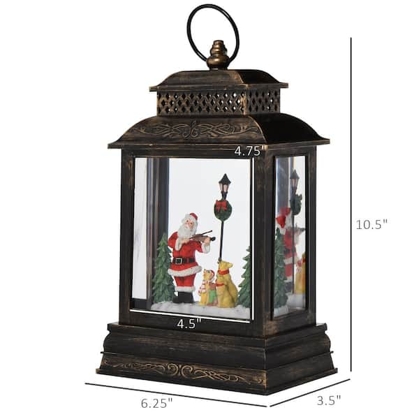 10 .5 in. Snow Globe Lantern 830269V01 The Home Depot