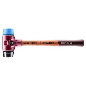 Simplex 40 23 oz. Mallet with Soft Blue Rubber (Non-Marring) and Black Rubber Inserts