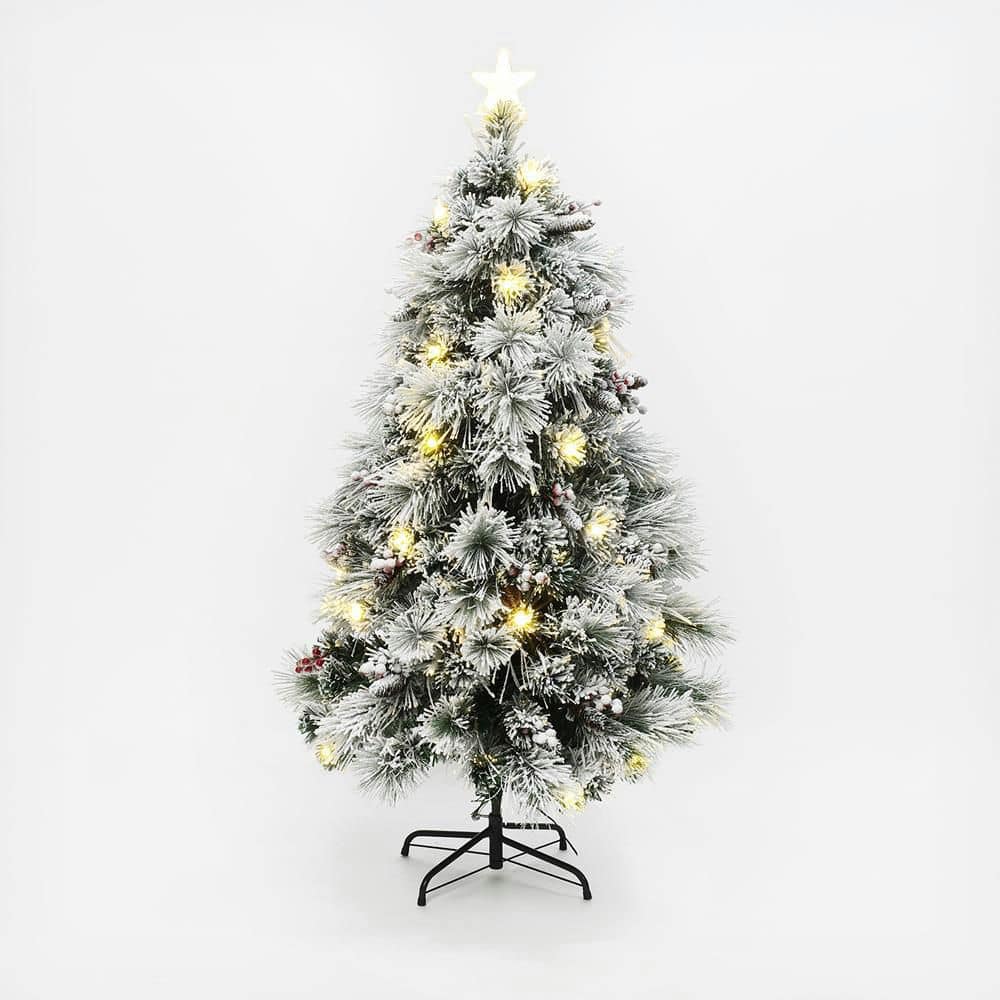 5 ft. PreLit Pine Needle Mixed Fiber Optic Artificial Christmas Tree with Star Topper price history on PriceWatchPro