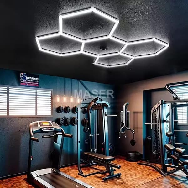 KOAOEIRS 95 in. Integrated LED Garage Lights-5000K Honeycomb Strip