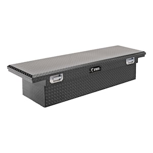 72 in. Matte Black Aluminum Crossover Truck Tool Box with Pull Handles (Heavy Packaging)