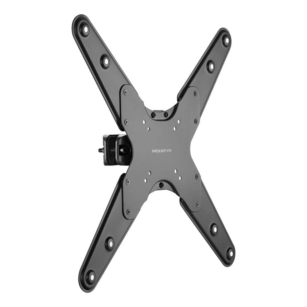 Mount-It! Full Motion Black Steel and Aluminum TV Pole Mount for 32" to 55" Screens