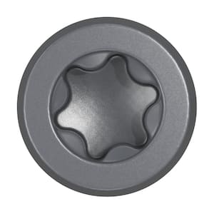 #10 2-1/2 in. 316 Dark Gray Premium Star Drive Flat Undercut Screws Stainless Steel Composite (350-Count)