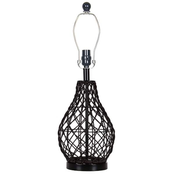 Hampton Bay 25 in. Espresso Table Lamp