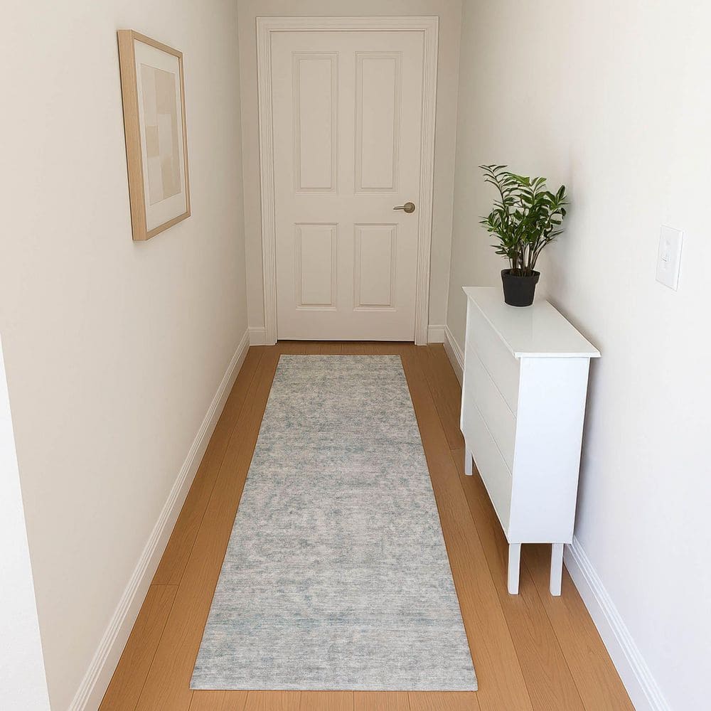 Mayfield Premium Machine Washable Abstract AMF1645 Silver 2 ft. 3 in. x 7 ft. 6 in. Runner Rug price history on PriceWatchPro
