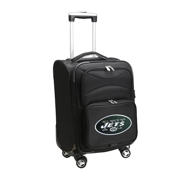 NFL New York Jets 21 in. Black Carry-On Spinner Softside Suitcase