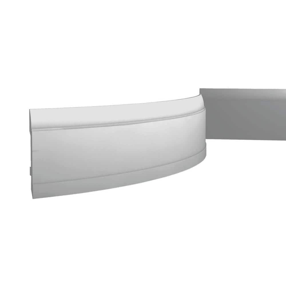 78-inch Primed White Polyurethane Baseboard Moulding