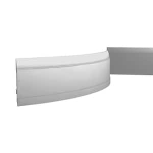 5/8 in. D x 5-7/8 in. W x 78-3/4 in. L Primed White Flexible Polyurethane Baseboard Moulding