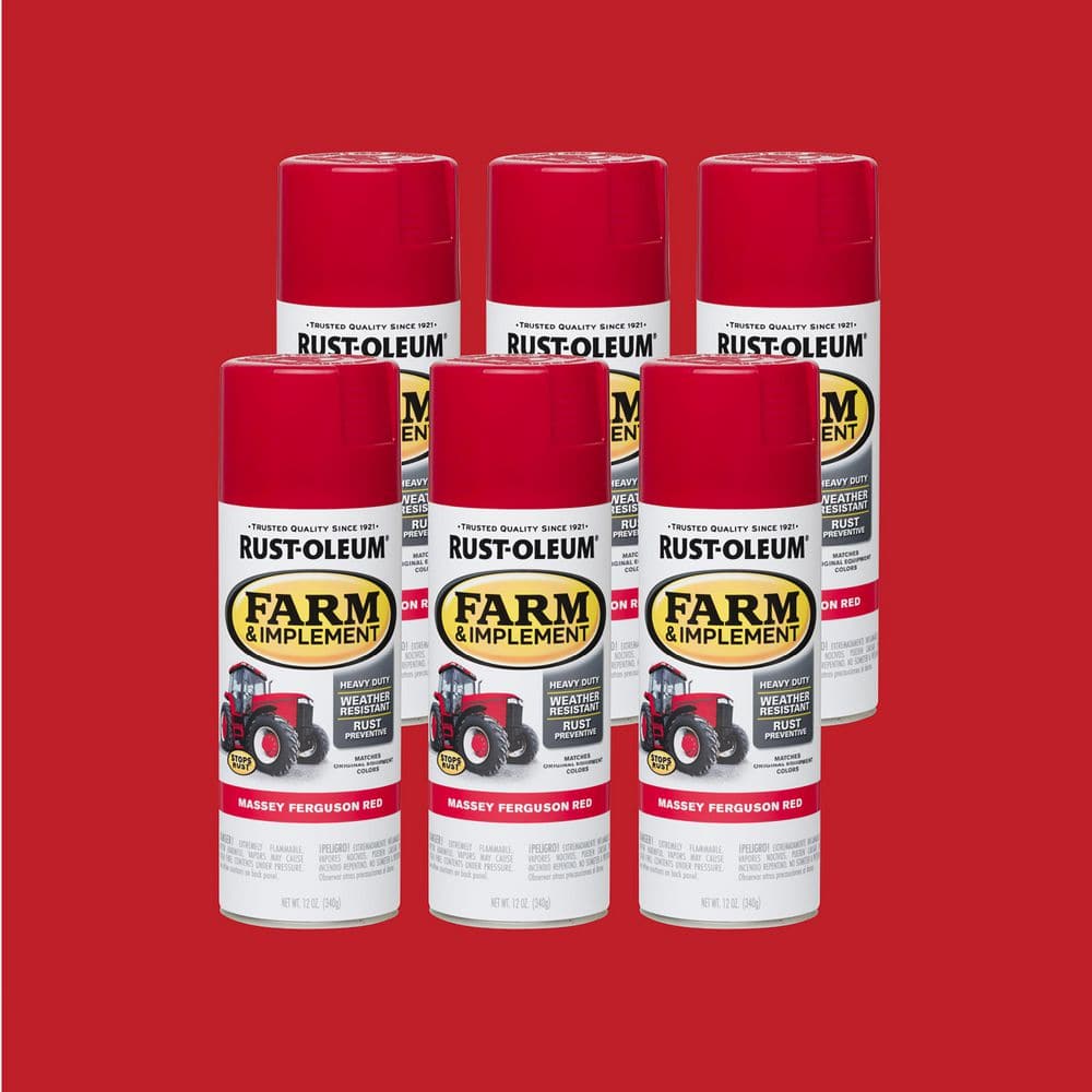 ♡ncmkh♡ Rust-Oleum Specialty 12 oz. Farm and Implement Massey Ferguson Red