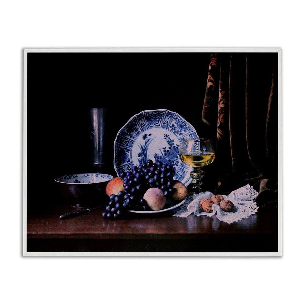 Baroque Still Life by Unknown White Framed Food Giclee Art Print 16 in. x 20 in. price history on PriceWatchPro