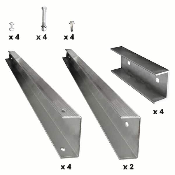 Two 12 ft. L x 2 in. H. Aluminum Add On Stringer Kit