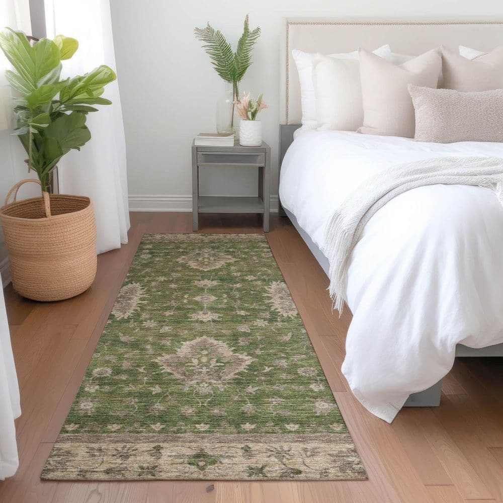 Chantille Machine Washable Indoor/Outdoor Abstract ACN1739 Aloe 2 ft. 3 in. x 7 ft. 6 in. Runner Rug price history on PriceWatchPro
