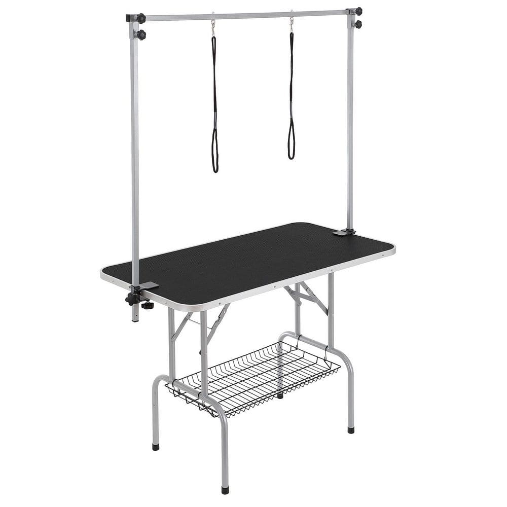 Pet Grooming Table Two Arms with Clamp, 46 in. Dog Grooming Station, Free No Sit Haunch Holder, Bearing 330 lbs. price history on PriceWatchPro