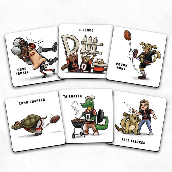 YouTheFan NFL Cincinnati Bengals Licensed Memory Match Game