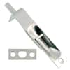 idh by St. Simons 4 in. Solid Brass Flush Bolt with Square End in Bright Nickel 11014-014
