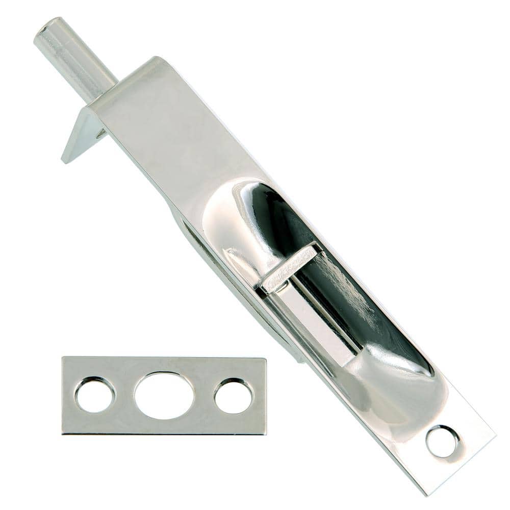 Finger Bolts Recessed in bright nickel 