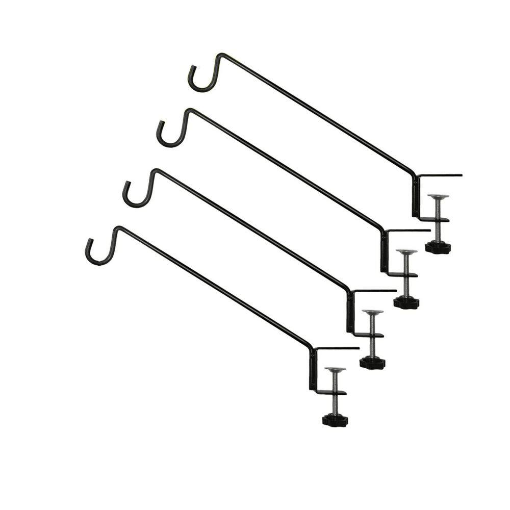 13 in. Metal Shepherds Hooks for Outdoor, Heavy Duty Deck Bird Feeder Hanger Hook for Railing, 4 Pack price history on PriceWatchPro