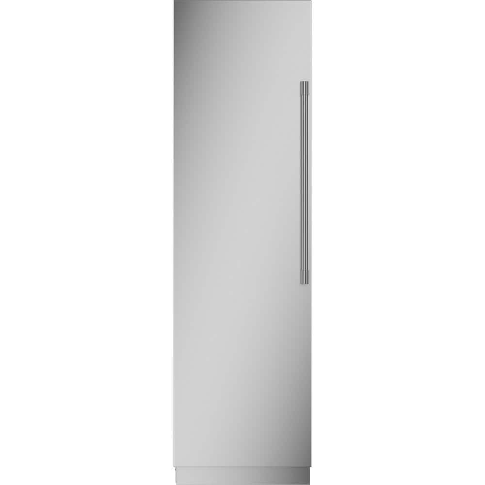 24 in. 12.5 cu. ft. Auto Defrost Upright Column Freezer Refrigerator  in Stainless Steel