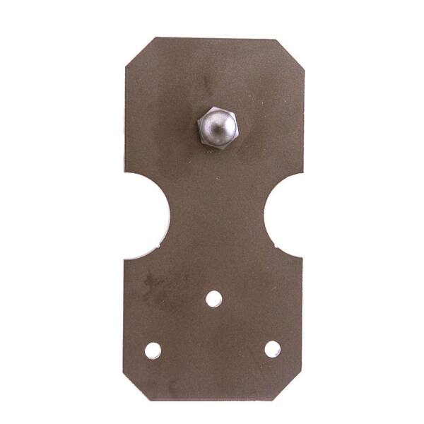 Quiet Glide 6 in. x 3 in. Notched Rectangle Oil Rubbed Bronze Roller Strap