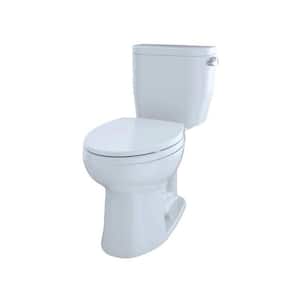 Entrada 2-Piece 1.28 GPF Single Flush Elongated Toilet in Cotton White, Right Hand Trip Lever, Seat Included