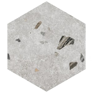 Sonar Hex Silver 8-5/8 in. x 9-7/8 in. Porcelain Floor and Wall Tile (11.5 sq. ft./Case)