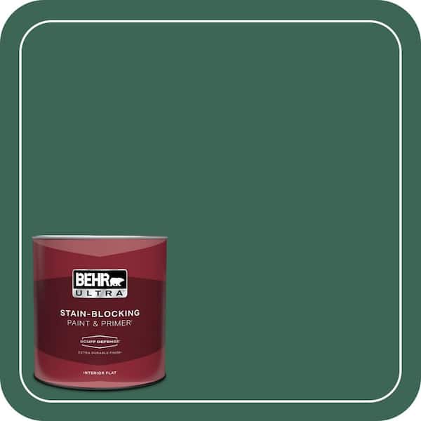 BEHR ULTRA 1 qt. #480D-7 Isle of Pines Extra Durable Flat Interior Paint & Primer