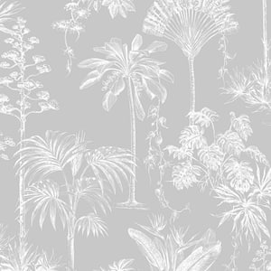 Brunei Silver Strippable Removable Wallpaper