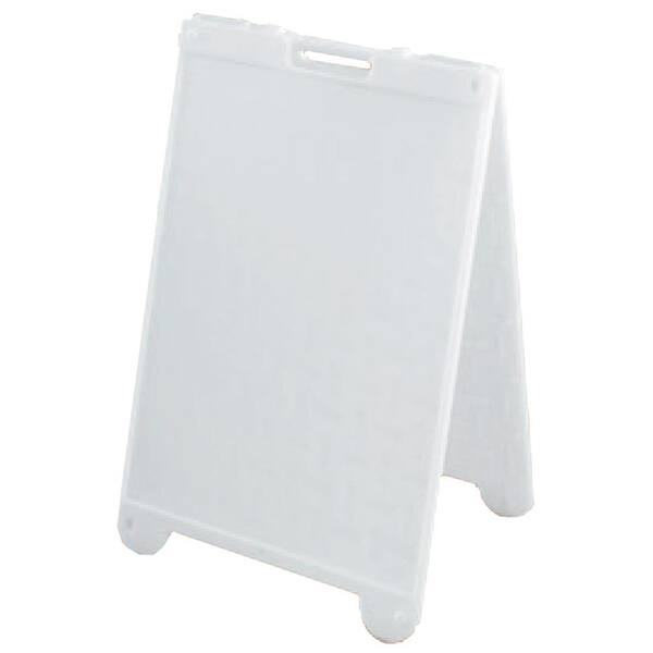 Lynch Sign 22 in. x 28 in. White Plastic Simpo Sign-DISCONTINUED