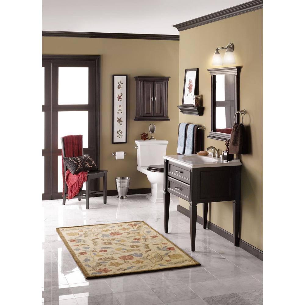 Brushed Nickel 18" Wall Mounted Single Towel Bar