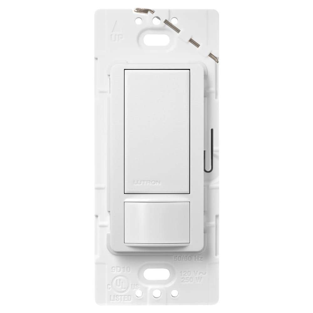 Lutron Maestro Motion Sensor Switch, 2 Amp/Single-Pole, Snow (MS-OPS2 ...