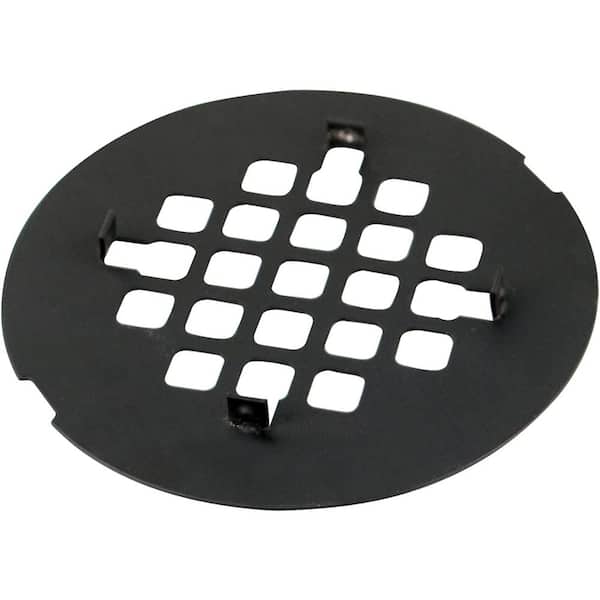 Dyiom 4.25 in. W x 4.25 in. D Black Embedded Shower Drain Cover, Circular Shower Filter Mesh Sink