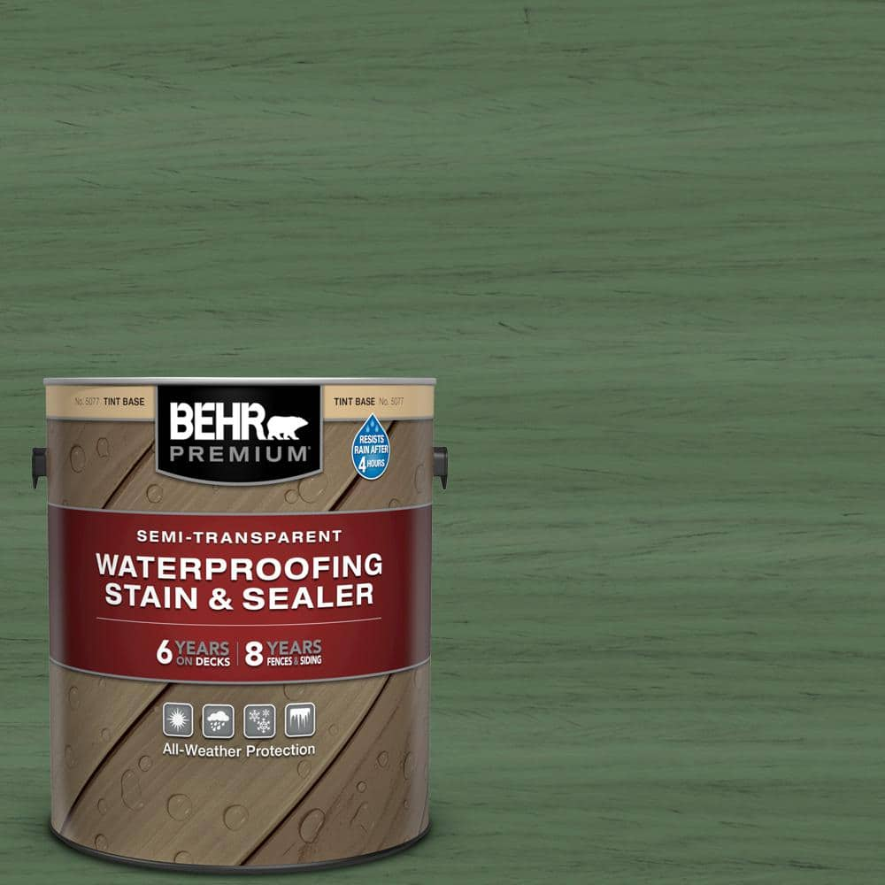 BEHR PREMIUM 1 gal. #ST-126 Woodland Green Semi-Transparent