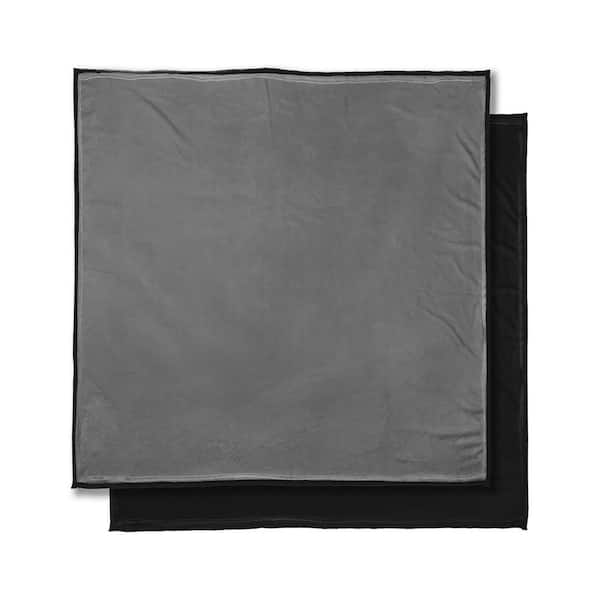 THE NORTHWEST GROUP Maximus Weighted Blanket Platinum/Black Weighted Throw Blanket
