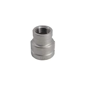 1/2 in. x 1/4 in. 304 Stainless Steel 150# Threaded Reducing Coupling