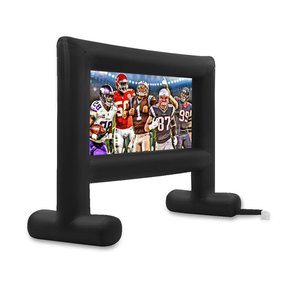 XtremepowerUS 14 ft. Giant Inflatable Outdoor Cinema Movie TV Backyard Projector Screen with