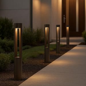 Atlantis 20-Watt Bronze Bollard Light
