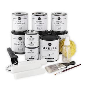 Carrara White Marble Countertop Paint Kit