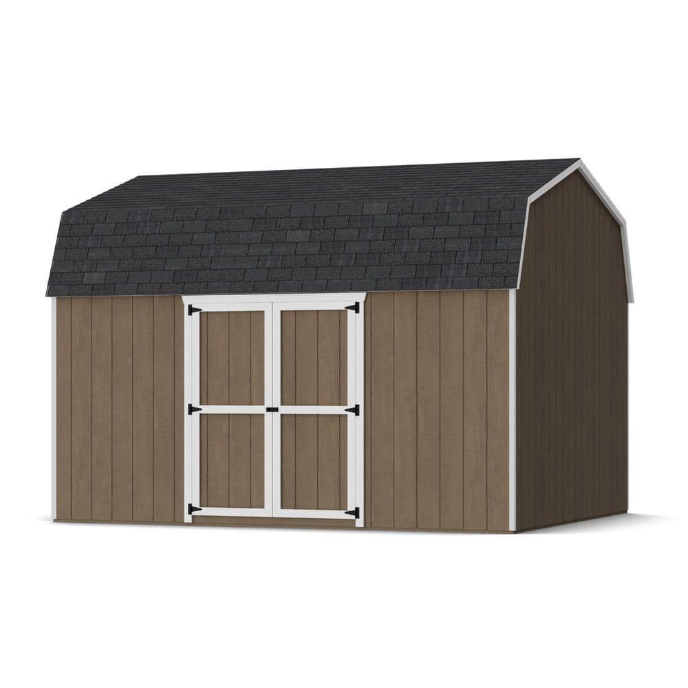 Little Cottage Co. Value Gambrel 12 ft. x 14 ft. Wood Storage Shed