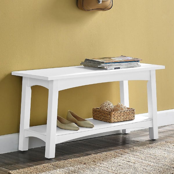 Alaterre Furniture Craftsbury 36 in. W Wood Entryway Bench