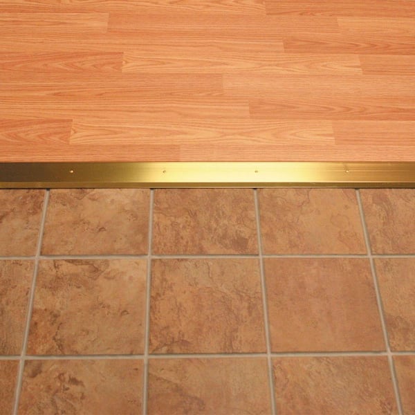 M-D Building Products 2-1/2 in. x 1/4 in. x 36 in. Gold Aluminum