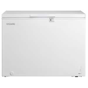 38.78 in. 8.8 cu. ft. Manual Defrost Convertible Smart Chest Freezer in White